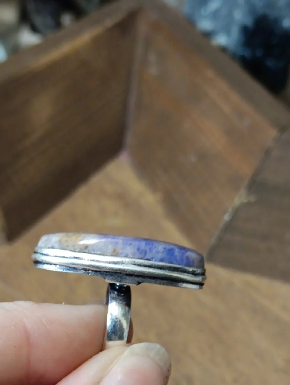 Handcrafted Floral Stone Statement Ring